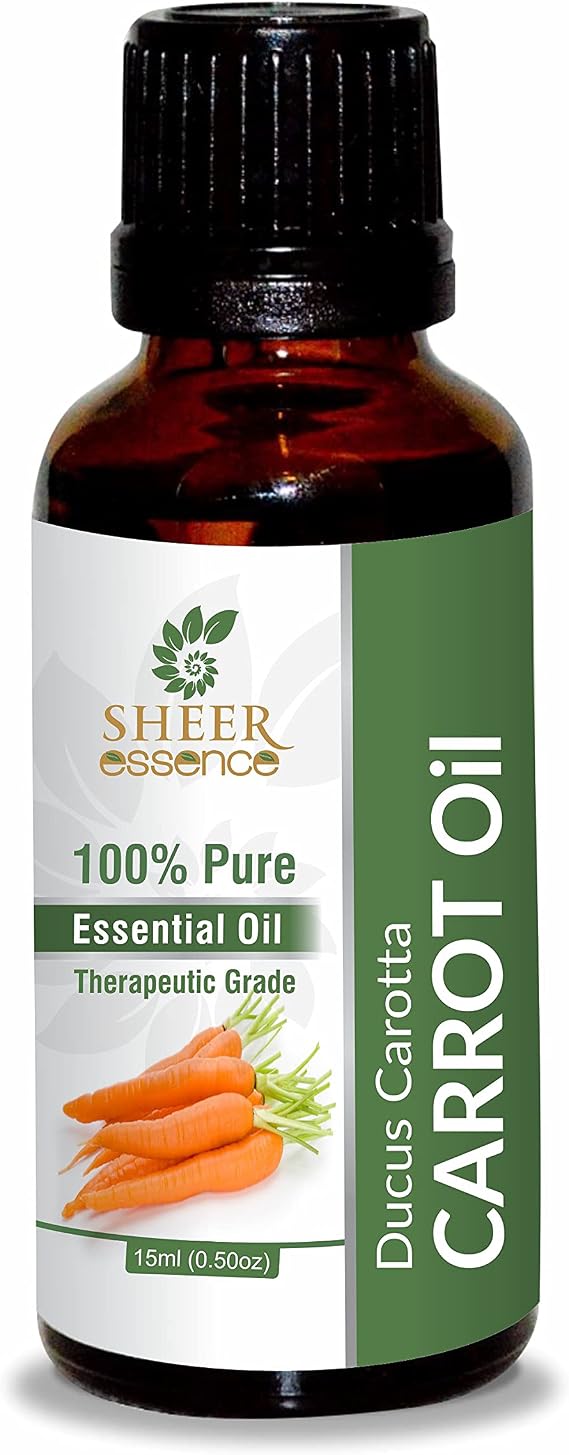 Carrot Oil -(Daucus Carota Subsp. Sativus)- Essential Oil 100% Pure Natural Undiluted Uncut Therapeutic Grade Oil 1.69 Fl.OZ
