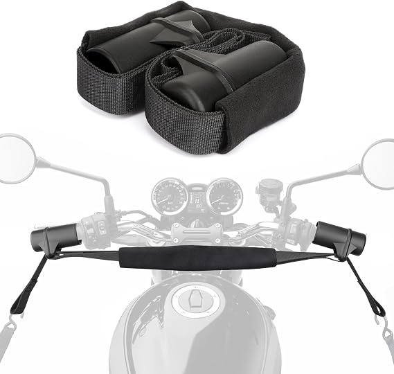 Motorcycle Handlebar Straps for 32" Handlebars, Motorcycle Handlebar Tie Down Straps for Mopeds, Scooters, Bikes with Fairing, Handlebar Straps for Hauling Bike