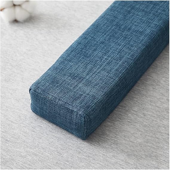 Bed Gap Filler Mattress Gap Filler Bolster Pillow for Bed/headboard Pillow/Gap Filler Between Your Headboard and Mattress Soft Gap Headboard Cushion (Color : Dark Blue, Size : 10X15X200cm)
