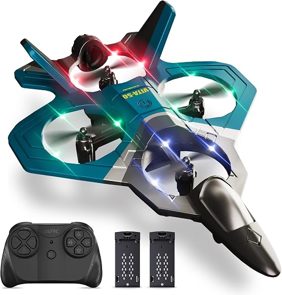 4DRC Foam RC Plane for Adults Kids, Remote Control Airplane Toys for Boys Kids Adults Beginners, RC Planes Fighter Jet Helicopter Drones for Kids Adults, 360 Flip Easy to Fly