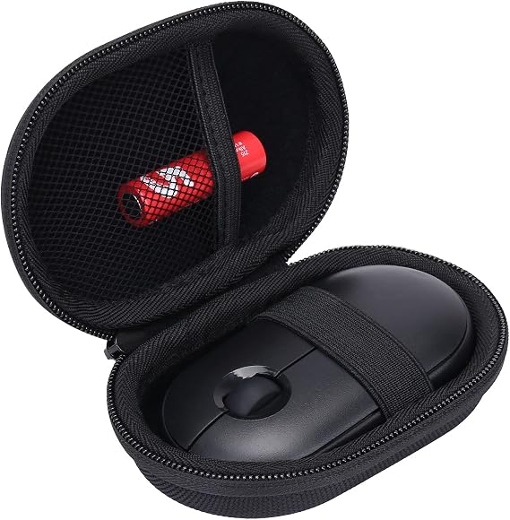 Khanka Hard Carrying Case Compatible with Logitech Pebble M350 M355 i345 Wireless Bluetooth Mouse, Case Only (Black)