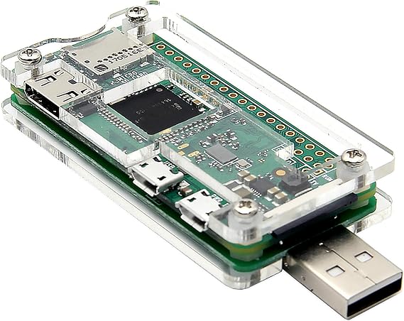 Geekworm USB Dongle Board with Acrylic Case for Raspberry Pi Zero Series
