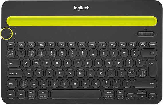 Logitech Wireless Bluetooth Keyboard for Multi-Devices K480 - Works with Windows, Mac, iPad Tablet, Android and Smartphones - Bulk Packaging - Black