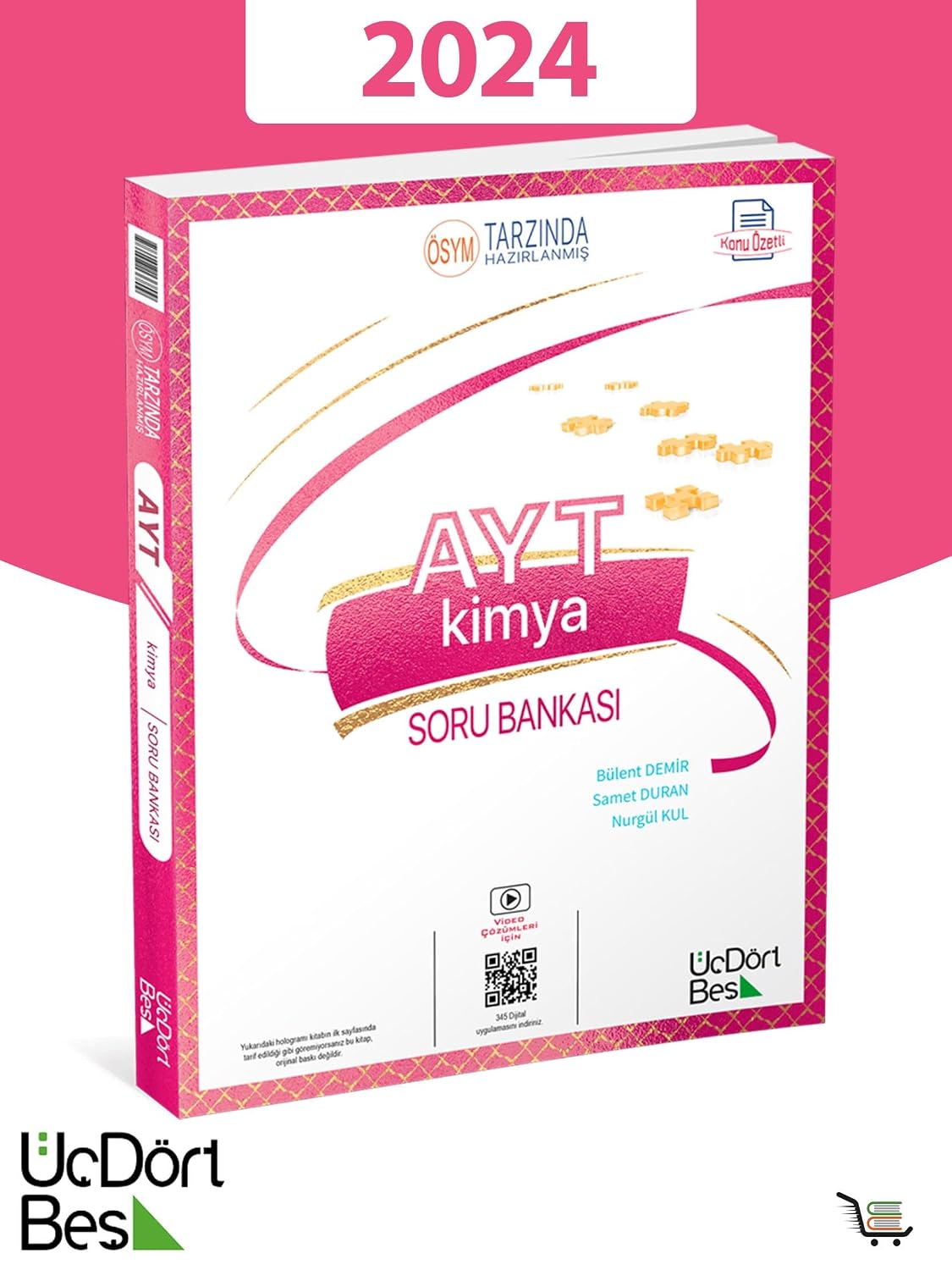 Üç Dört Beş Yayınları AYT Kimya Soru Bankası Üç Dört Beş Kağıt Kapak – 27 Nisan 2020