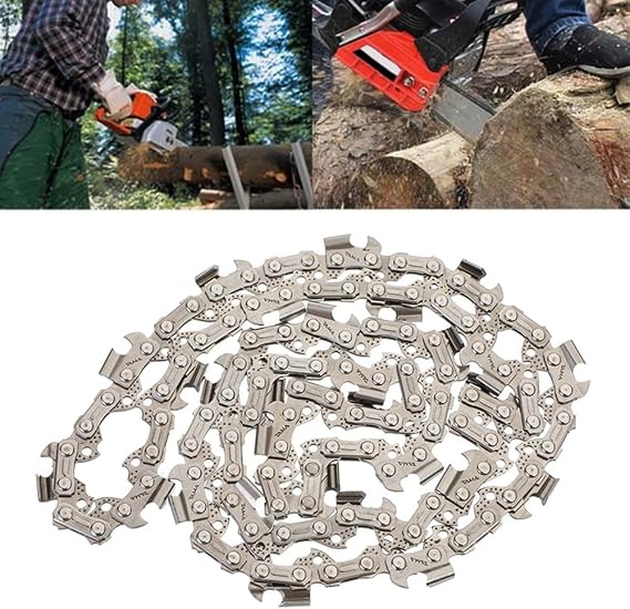 2pcs Chainsaw Chain 16 Inch - 3/8'' Pitch - 56 Driver Links - 0.050''(1.3mm) Gauge,Replacement Chain fits for Oregon Titan TTL758CHN, Einhell GH-EC 2040, McCulloch, Black & Decker Chainsaws