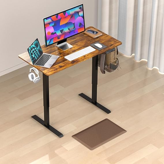 Anti Fatigue Cushioned Mat & Standing Desk, Standing Work for Home Office