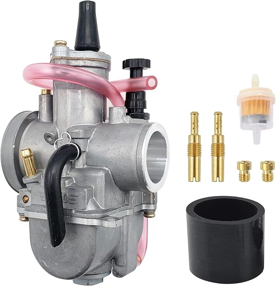 Carburetor Carb for 2-Stroke & 4-Stroke Engine Keihin KOSO OKO PWK34 Dirt Pit Bike ATV Quad Go Kart Moped with 24mm 26mm 28mm 30mm 32mm 34mm (24mm)