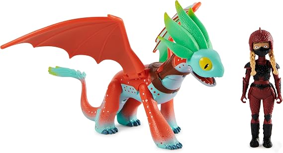Dreamworks Dragons Adventure Set, Alex and Feathers Figures, The Nine Realms, Kids Toys for Age 4 and Up