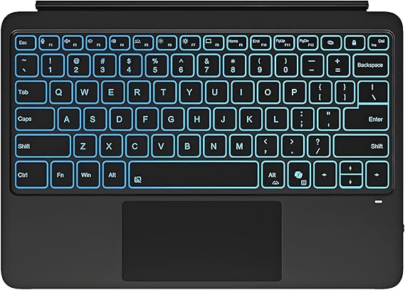 Wireless Bluetooth Backlit Keyboard with Trackpad Mouse for Microsoft Surface Pro 12 inch 2025