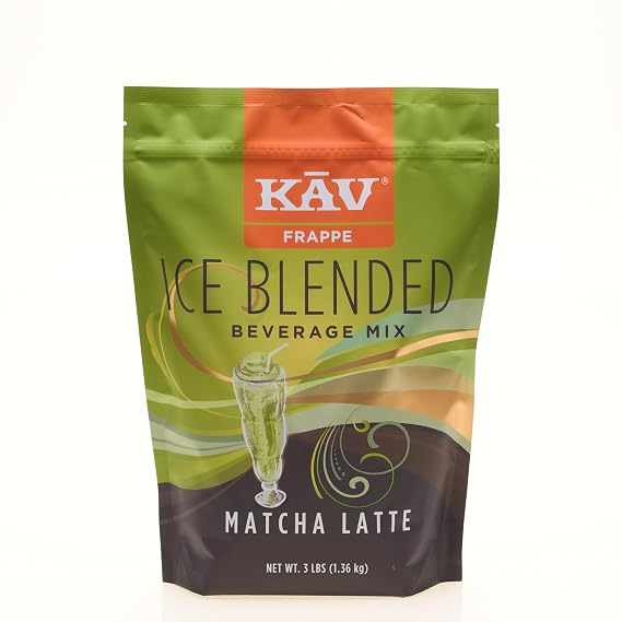 KAV FRAPPE - Ice Blended Beverage Mix Frappe Matcha Latte (3LBS)