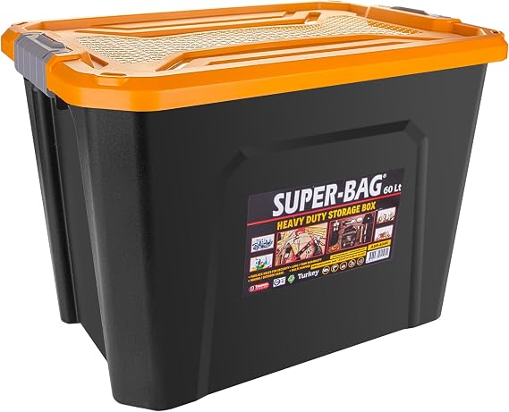 Süper Bag Asr-4046 Superbag Saklama Kutusu Renkli Kapak 60 Lt ASR-4046
