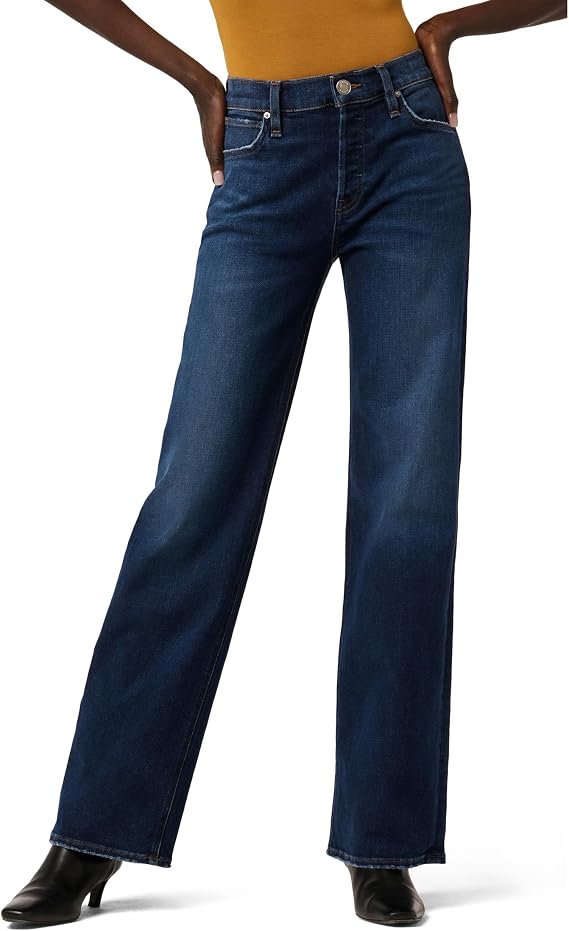 Hudson Womens Rosie High Rise Wide Leg Jean