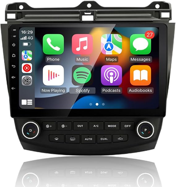 EZoneTronics 9 inch Android Car Radio Stereo, GPS Navigation, Carplay & Android Auto, Bluetooth, WIFI, for Honda Accord 2002-2007