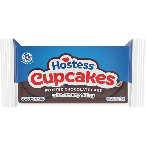 Hostess Cupcakes, Chocolate Snack Cakes, 3.17 Oz. Sleeve (2 Cupcakes)