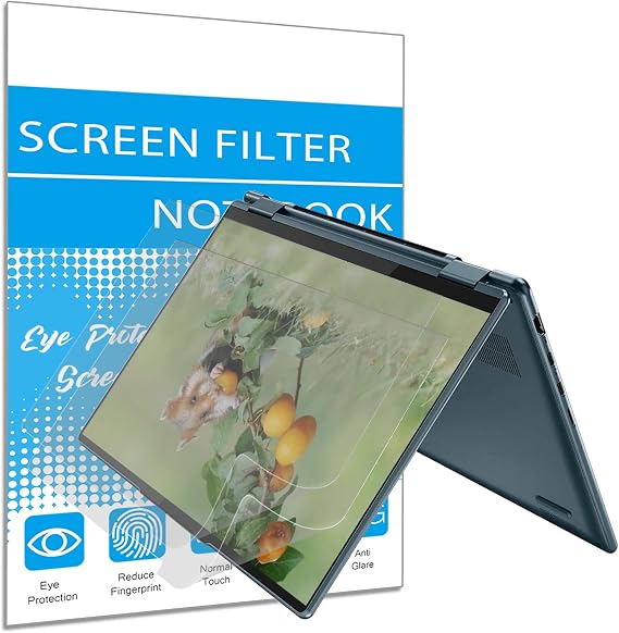 i-Tensodo 2 Pack Anti Glare Matte Screen Protector for Lenovo Yoga 7 14/ Yoga 7i 14 Touch Screen 14 Inch 16:10 Laptop, Lenovo Yoga 14 Eye Protection Glare Screen Filter Film Cover, Anti Fingerprint