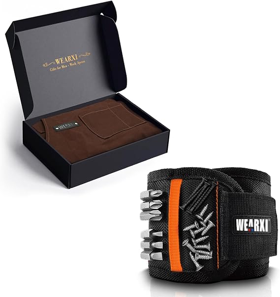 WEARXI Magnetic Wristband Gifts for Men, Aprons for Men