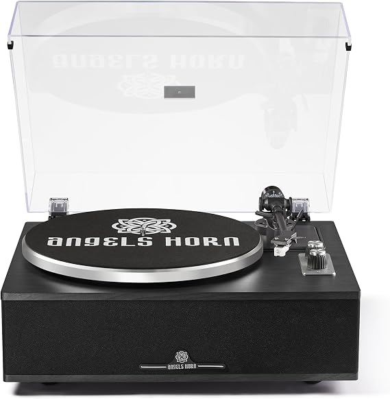 ANGELS HORN Turntable with Speakers Bluetooth Record Player