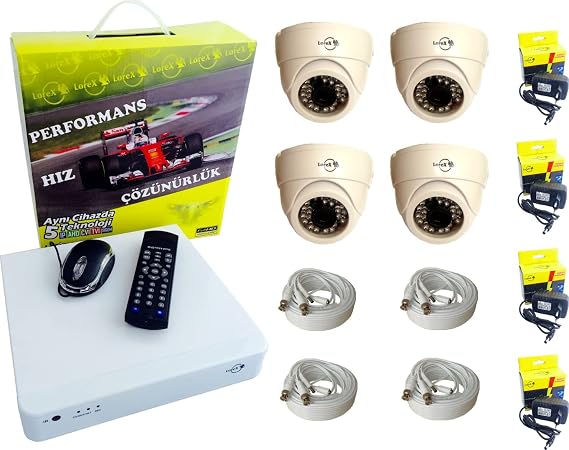 LOREX 4 Kameralı Hd CCTV Güvenlik Kamera Seti