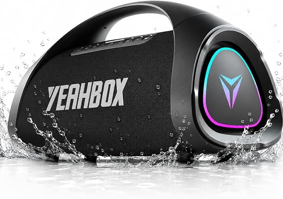 YEAHBOX Sonic Boom MAX Bluetooth Speaker, 300W Peak, Heavy Bass, IPX66