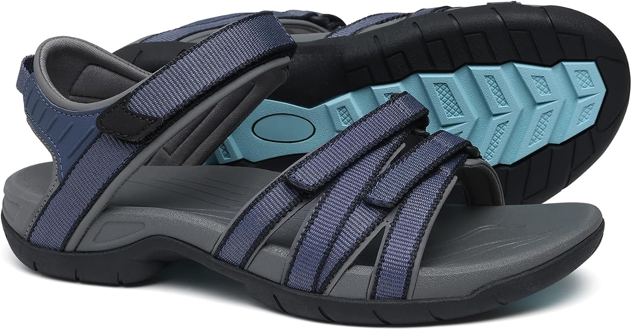 shevalues Hiking Sandals for Women with Adjustable Straps and Arch Support