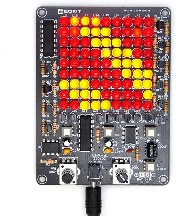 Gikfun LED Chaser Soldering Practice Kit PCB Board 81 LEDs for STEM Electronics School Learning Project DIY EK1974