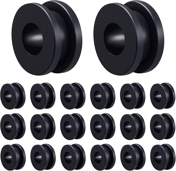 Motorcycle M6 Rubber Grommets 20 pcs, Motorcycle Rubber Replacement Accessories for Fairings Cowling.
