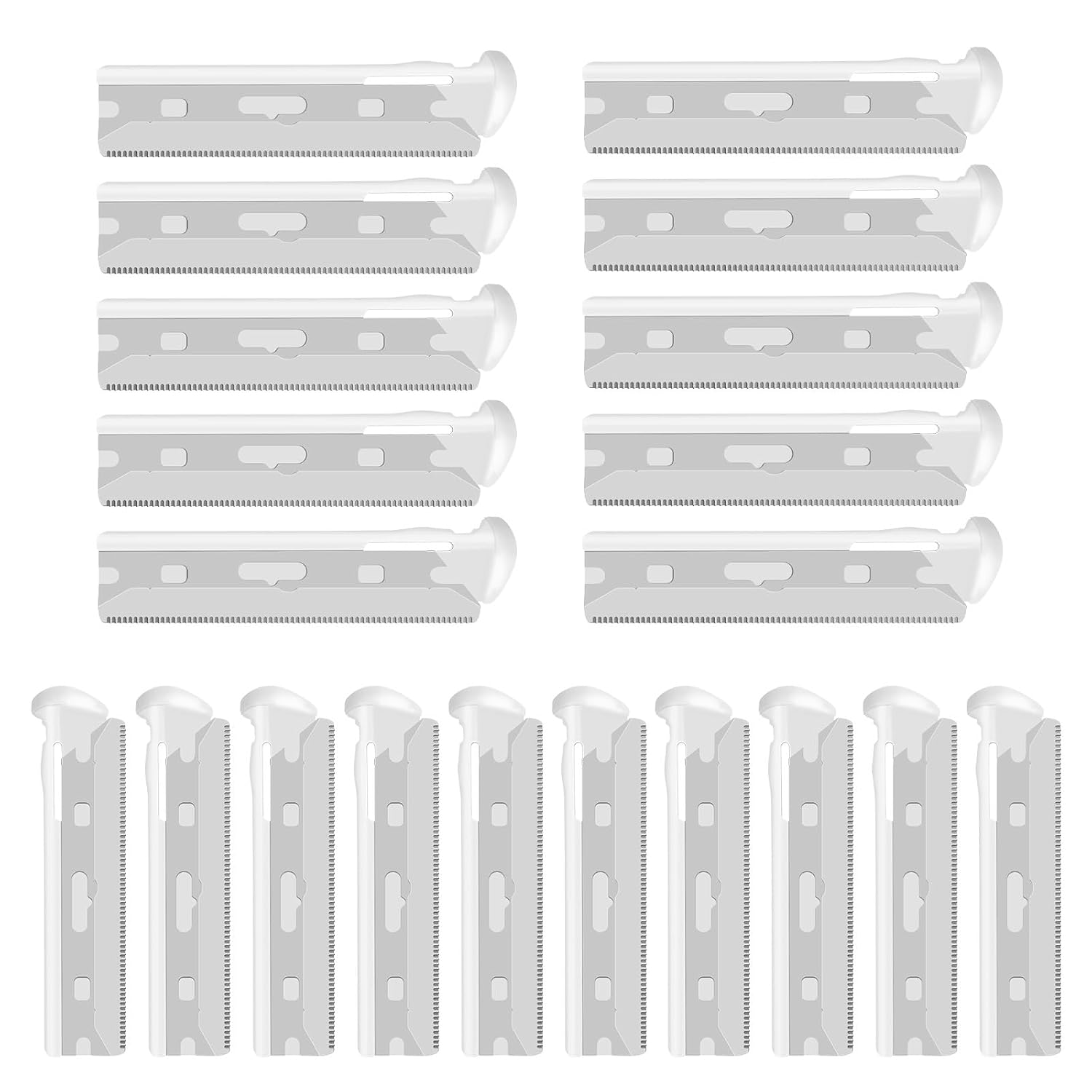 Replacement Blades Compatible with Tweezerman Facial Razor, 20 Count Pack of 1