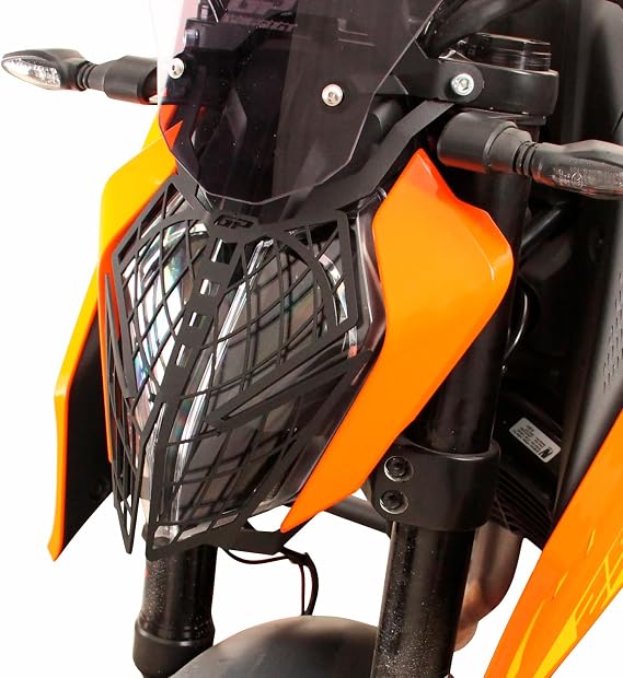 GP Kompozit Headlight Guard Black Compatible For KTM 125 Duke / 200 Duke / 250 Duke / 390 Duke 2024