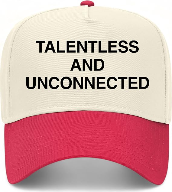 Talentless and Unconnected Vintage Trucker Hat | Premium Snapback Baseball Hat for Men & Women
