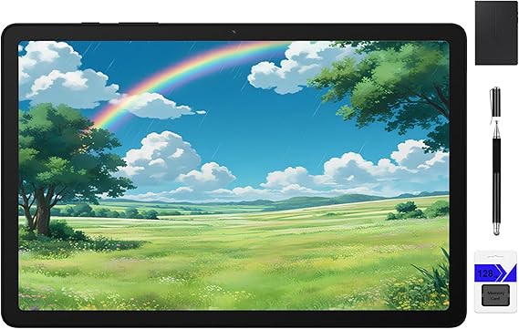 Samsung Galaxy Tab A9+ 64GB 11" Android Tablet Large Screen Quad Speaker Upgrade Chipset Multi Window Display Slim Lightweight Durable Design Graphite Black Book Cover with Accessories