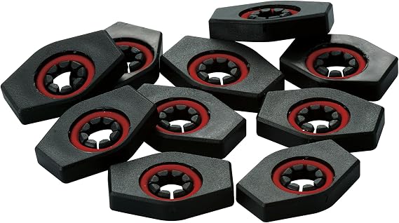 TAMA Drum Accessory (TTL10),Black | 10-piece tension lock set with octagonal hole and control o-ring for tuning, stability and performance