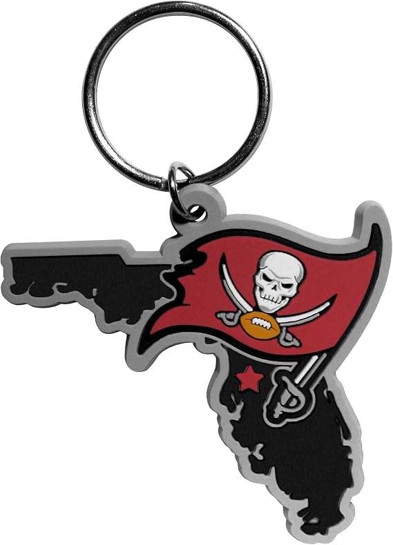Siskiyou unisex-adult NFL Tampa Bay Buccaneers Home State Flexi Key Chain , Red