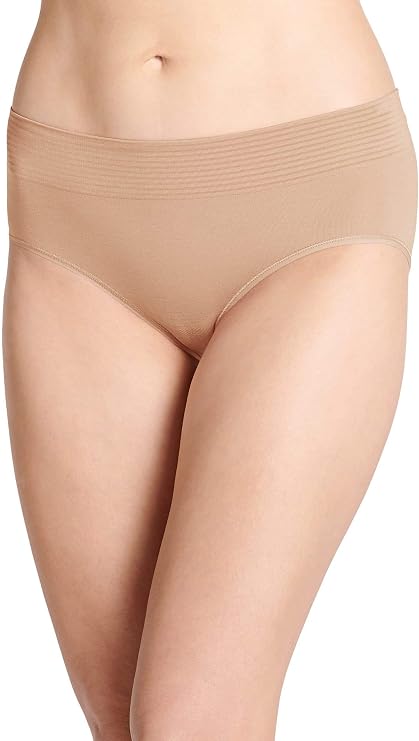 Jockey Women's Underwear Natural Beauty Seamfree Hipster, Light, XL