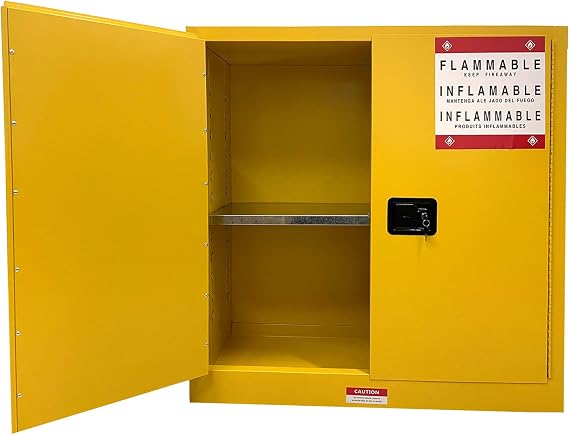 Flammable Liquid Hazardous Storage Cabinet 43"x18"x43" Fire Proof Safe