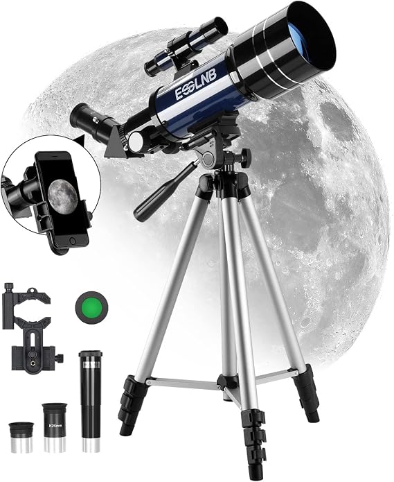 ESSLNB 70mm Aperture 360mm Telescope - Refractor Telescope for Kids