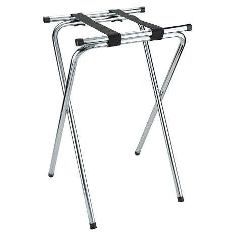 G.E.T. TSC-102 Folding Tray Stand for Restaurants with Easy-Clean Finish, 32" | Folds flat, Catering service, Great for Dining Rooms and Banquets