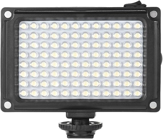 LED Panel Light, Camera Light, Andoer 96 LED Camera Light with 5500K / 3200K Filter CRI85+, Dimmable Camera Fill Light for Cameras Camcorder