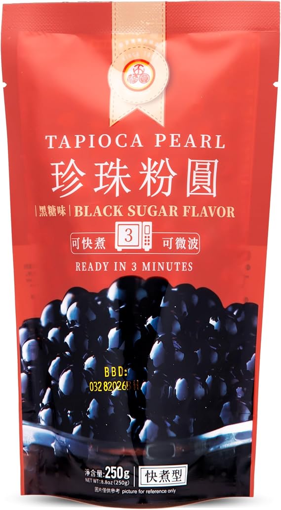 Wu Fu Yuan Black Tapioca Pearl, Packaging May Vary, 250 g