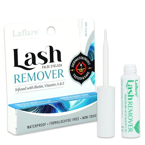 Laflare Eyelash Remover for Lash Extensions 5 ml. Lash Glue Remover for Sensitive Skin.DIY Lash Extensions Remover for Eyelash Cluster at Home (1)