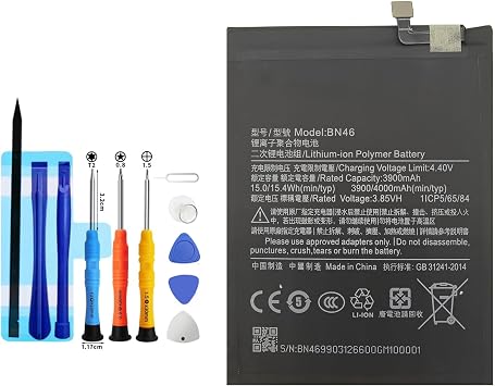 BN46 Replacement Battery for Redmi Note 8 Note 8T Redmi 7,Rechargeable 0 Cycle Battery Compatible with Redmi Note 8 Note 8T Redmi 7 with Repair Tool Kits