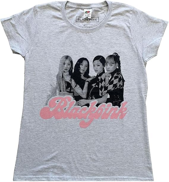BlackPink Ladies T-Shirt: Photo - XX-Large - grey - Ladies