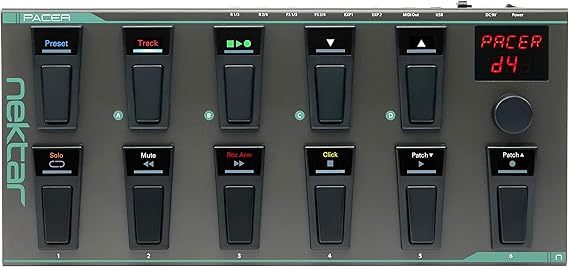 Nektar Pacer - USB MIDI Footswitch Controller with Nektar DAW Integration Dark Grey