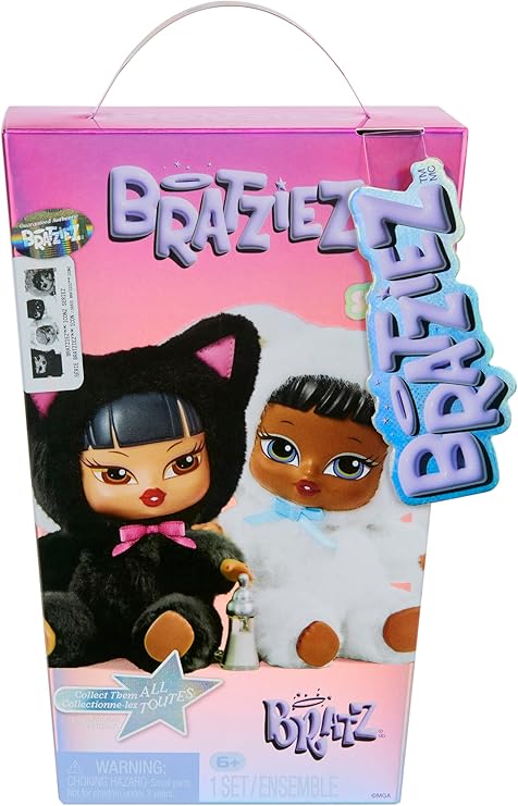 Bratz Bratziez Iconz Series Plush Blind Box with Charm Clip and Accessory, Collectible Characters