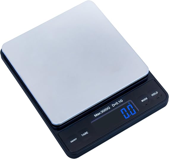Duo Series W-7800 High Precision 0.1g/0.01oz 3000g Digital Pro Pocket Scale, Serving as Kitchen Scale and Postal Scale