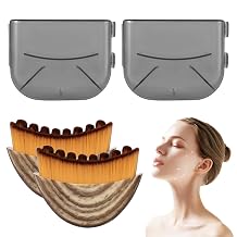 2 Pack New Lymphatic Contour Face Brush, Dry Brushing Face Brush for Chin & Jawline Sculpting, Body, Ergonomically Designed to Fit The Skin Precisely and Relieve Fatigue with Case