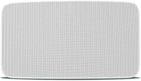 Sonos Five | Smart HiFi Speaker Wi-Fi Bluetooth 3.5mm Line-In Support Stereo Pair White | 世界的な音楽プロデューサー、ジャイルズ・マーティン監修｜Trueplay™が部屋に合わせて自動チューニング｜豊かな低音とワイドなサウンドステージ｜Sonosで家全体をサウンドシステムに