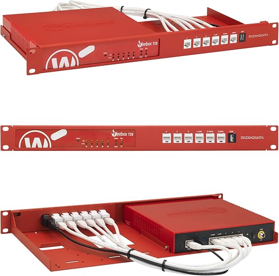 WatchGuard Firewall Rack Mount - 1U Server Rack Shelf with Easy Access Front Cable Organizer - Perfect Fit, Properly Vented, Customised 19 Inch Rack - RM-WG-T6 by Rackmount.IT