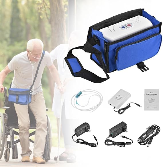 Portable Oxygen Generator for Home & Travel Accessories, Flow: 3 L/min, 30%-32%, Below 48 dB