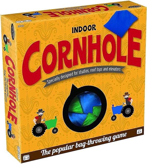 Indoor Cornhole Bean Bag Toss Game for Kids & Families Ages 6+
