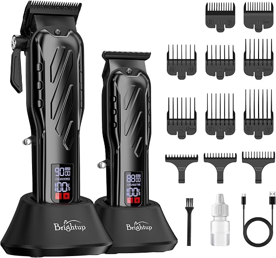 Brightup Professional Hair Clippers Trimmers Set for Men
